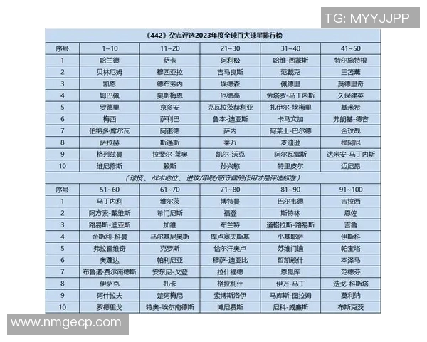 2010年度全球足球球星排名盘点及表现分析